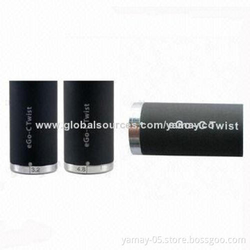 Electronic cigarette battery, Ego-c twist, high quality, short-circuit and low-voltage protections